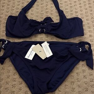 Tommy Bahama Dark Blue Bikini with Knot Detail